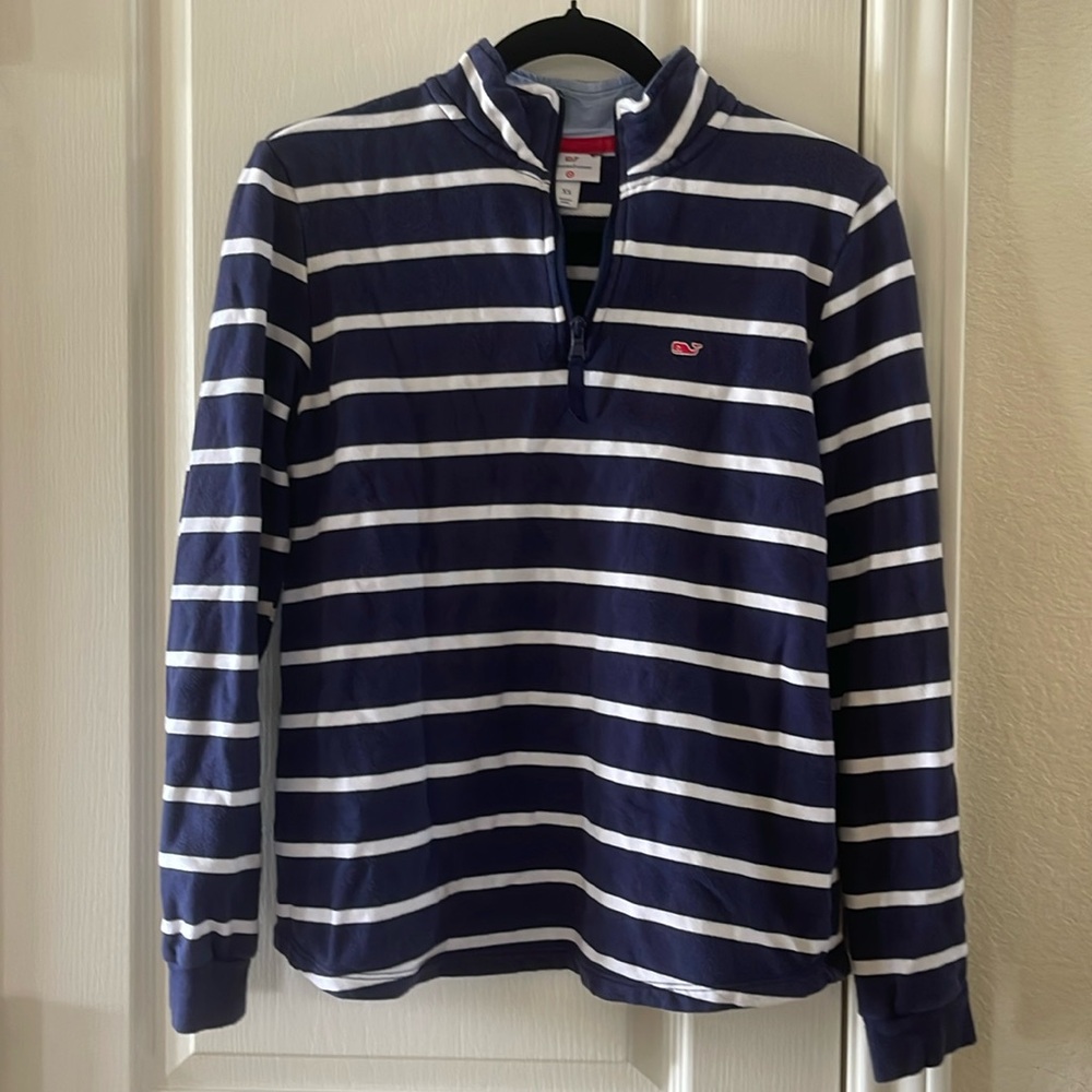 Vineyard Vines for Target striped cotton 1/4 zip